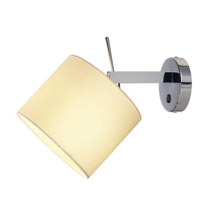 <strong>SLV</strong> 156021 TENORA WL-1 светильник настенный для лампы E27 60Вт макс., хром/ белый