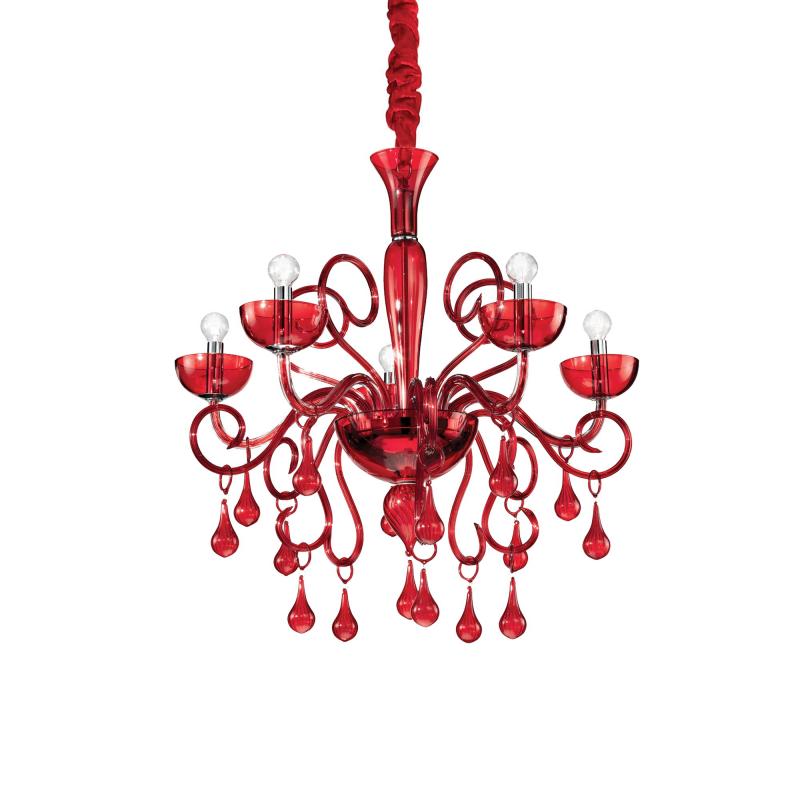 Ideal Lux LILLY SP5 ROSSO подвесной светильник  073453