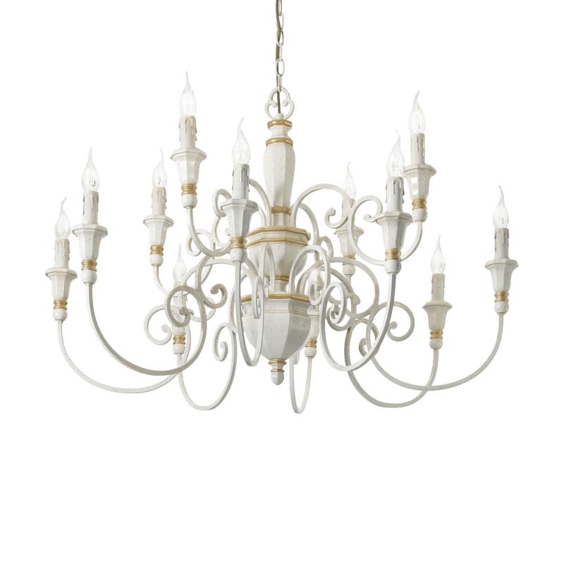 Ideal Lux PALIO SP12 BIANCO подвесной светильник белый 093789