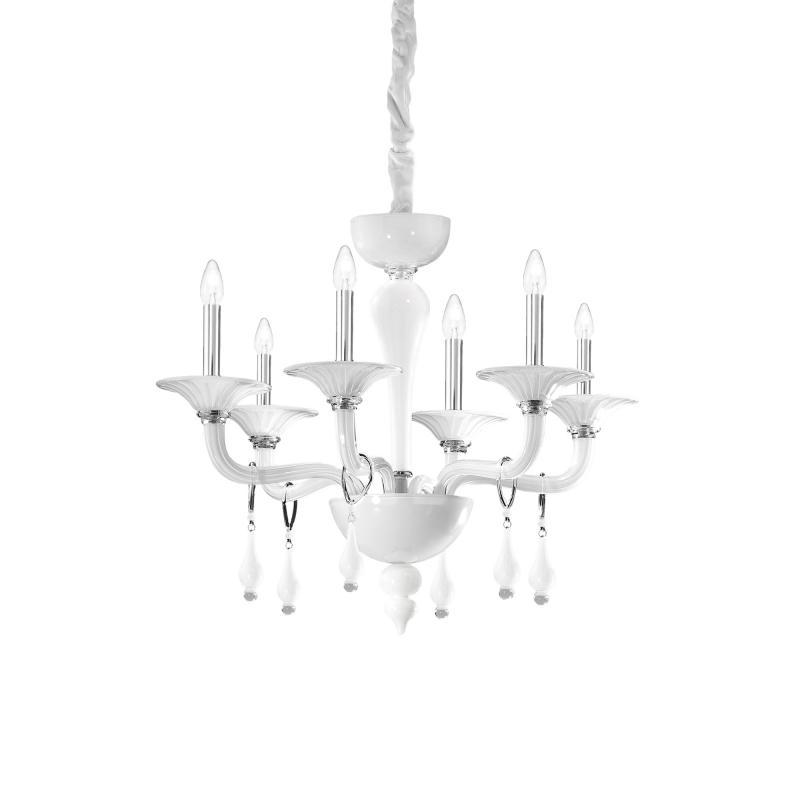 Ideal Lux MIRAMARE SP6 подвесной светильник белый 068183