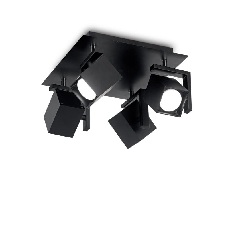 Ideal Lux MOUSE PL4 NERO потолочный светильник черный 156712