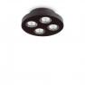Ideal Lux GARAGE PL4 ROUND NERO потолочный светильник черный 205816
