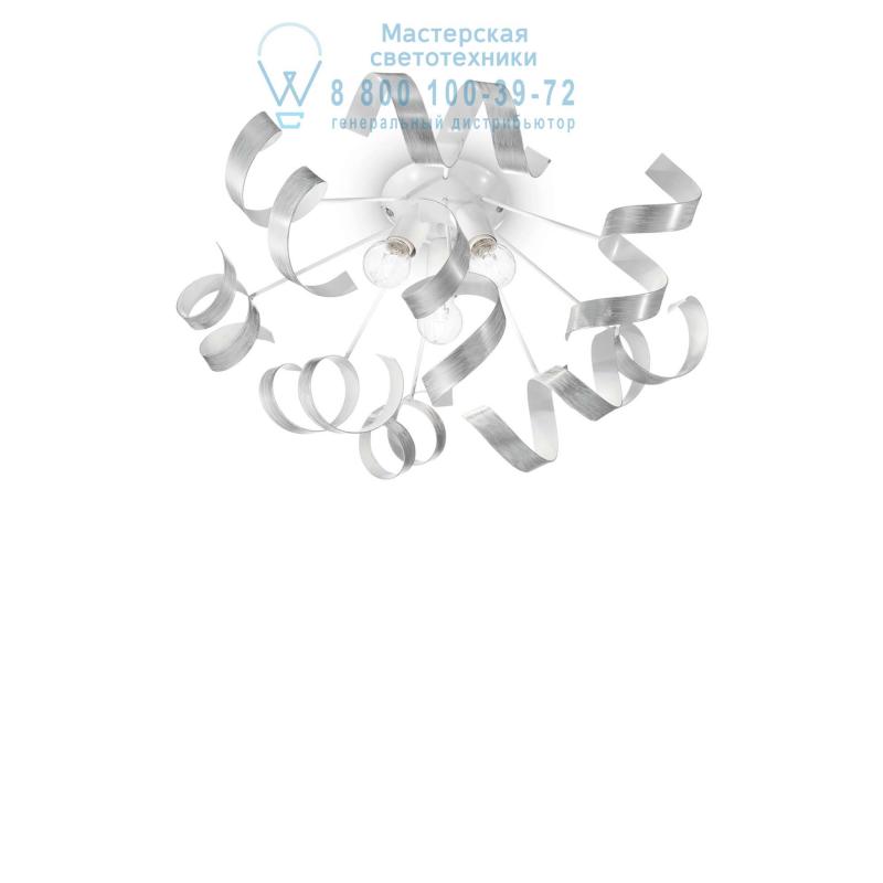 Ideal Lux VORTEX PL3 ARGENTO потолочный светильник серый 101576