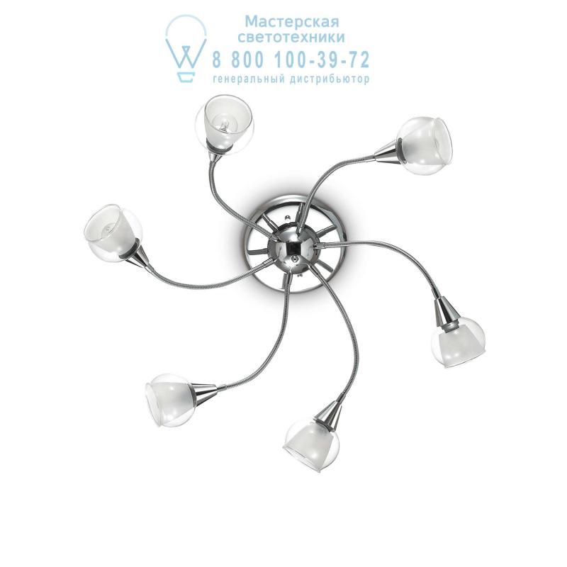 Ideal Lux TENDER PL6 TRASPARENTE потолочный светильник прозрачный 028699