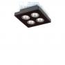 Ideal Lux GARAGE PL4 SQUARE NERO потолочный светильник черный 205793