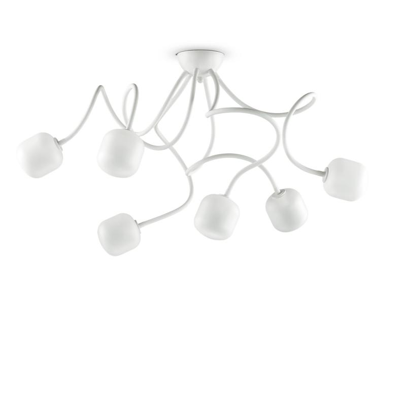 Ideal Lux OCTOPUS PL6 BIANCO потолочный светильник белый 174921