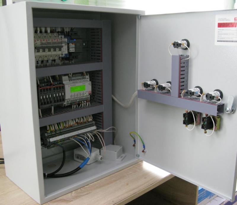 Шкафы управления приточной вентиляцией с водяным калорифером